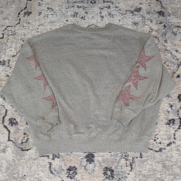 Nebraska Huskers Sweatshirt Gameday Social Crewneck Small NCAA Stars Sleeve - Picture 5 of 5